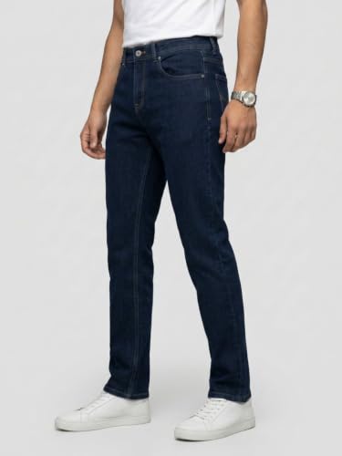 Spykar Blue Comfort Fit Mid Rise Jeans for Men