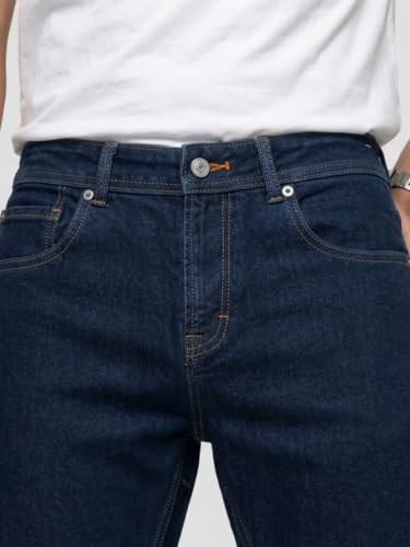 Spykar Blue Comfort Fit Mid Rise Jeans for Men
