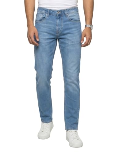 Spykar Mid Blue Comfort Fit Mid Rise Jeans for Men
