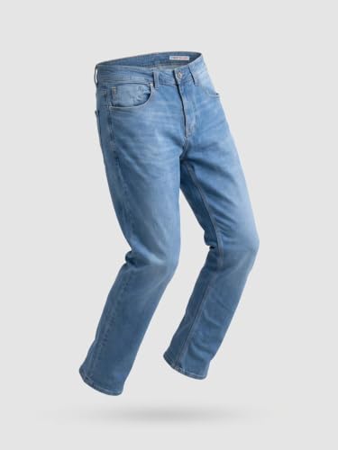 Spykar Mid Blue Comfort Fit Mid Rise Jeans for Men