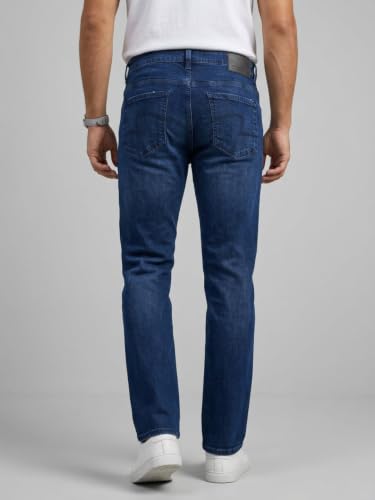 Spykar Dark Blue Comfort Fit Mid Rise Jeans for Men