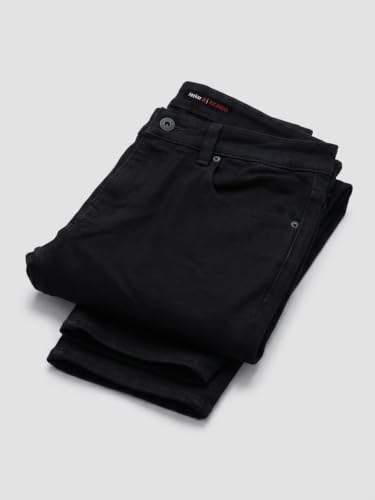 Spykar Black Comfort Fit Mid Rise Jeans for Men