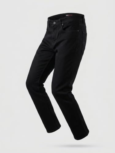 Spykar Black Comfort Fit Mid Rise Jeans for Men