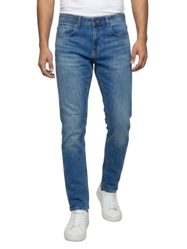 Spykar Vintage Blue Comfort Fit Mid Rise Jeans for Men