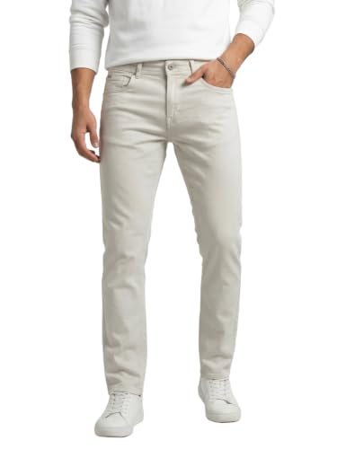 Spykar Brown Regular Fit Mid Rise Jeans for Men