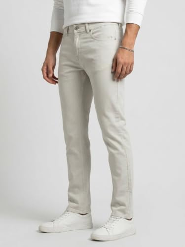 Spykar Brown Regular Fit Mid Rise Jeans for Men