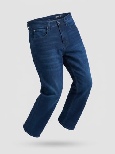 Spykar Dark Blue Loose Fit Low Rise Jeans for Men