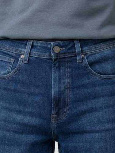 Spykar Dark Blue Loose Fit Low Rise Jeans for Men