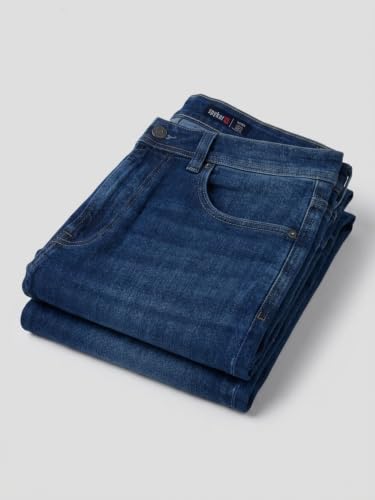 Spykar Dark Blue Loose Fit Low Rise Jeans for Men