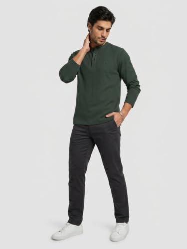 Spykar Green Regular Fit T-Shirt for Men