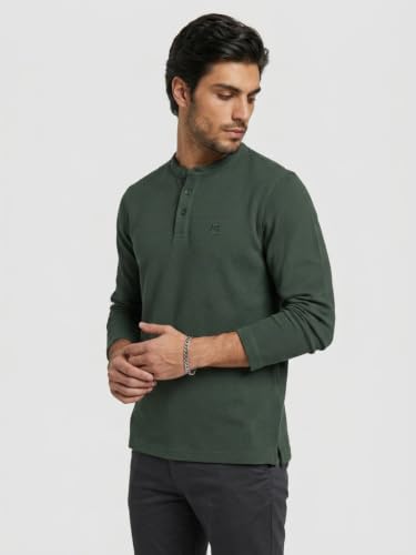 Spykar Green Regular Fit T-Shirt for Men