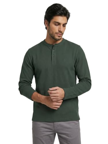 Spykar Green Regular Fit T-Shirt for Men