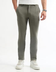 Arrow Sports Men's Slim Casual Pants (ASAKTR2404_Navy