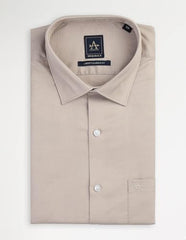 Arrow Men's Regular Fit Shirt (ARAKSH0443_Beige