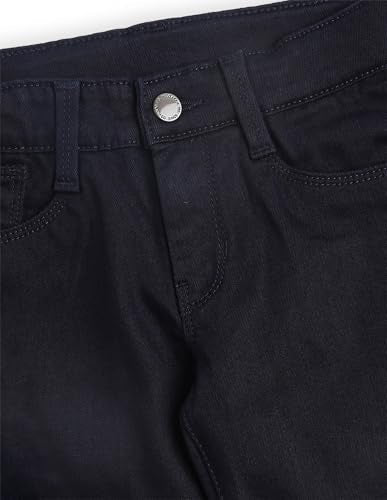 USPA Kids Boys Mid Rise Relaxed Fit Jeans (UKJEN767_Dark Blue_6-7 Years)
