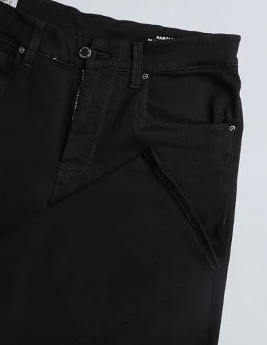 U.S. Polo Assn. Denim Co. Men's Harold Slim Straight Fit Black Jeans (UDJEN1906_Black_30)