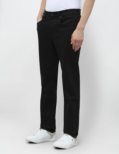 U.S. Polo Assn. Denim Co. Men's Harold Slim Straight Fit Black Jeans (UDJEN1906_Black_30)