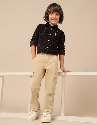 U.S. Polo Assn. Kids Boy's Relaxed Jeans (UKJEN753_Khaki