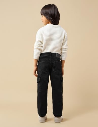 U.S. Polo Assn. Kids Boy's Relaxed Jeans (UKJEN756_Black