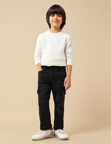 U.S. Polo Assn. Kids Boy's Relaxed Jeans (UKJEN756_Black