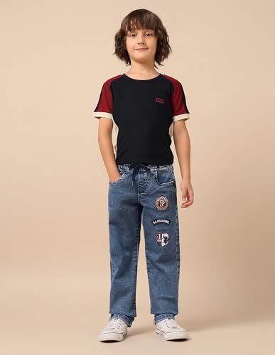 U.S. Polo Assn. Kids Boy's Relaxed Jeans (UKJEN781_Blue