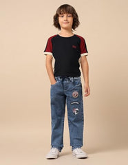 U.S. Polo Assn. Kids Boy's Relaxed Jeans (UKJEN781_Blue