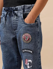 U.S. Polo Assn. Kids Boy's Relaxed Jeans (UKJEN781_Blue