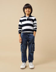 U.S. Polo Assn. Kids Boy's Relaxed Jeans (UKJEN784_Blue