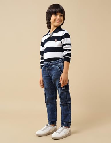 U.S. Polo Assn. Kids Boy's Relaxed Jeans (UKJEN784_Blue