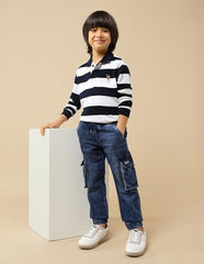 U.S. Polo Assn. Kids Boy's Relaxed Jeans (UKJEN784_Blue