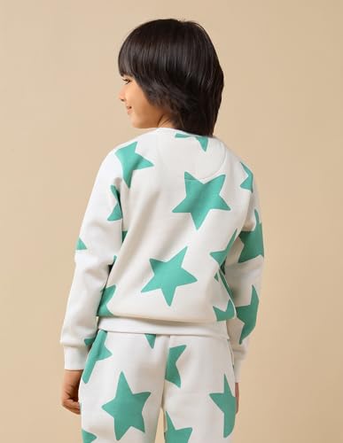 U.S. Polo Assn. Kids Boy's Cotton Crew Neck Sweatshirt (UKSWS0302_Off White