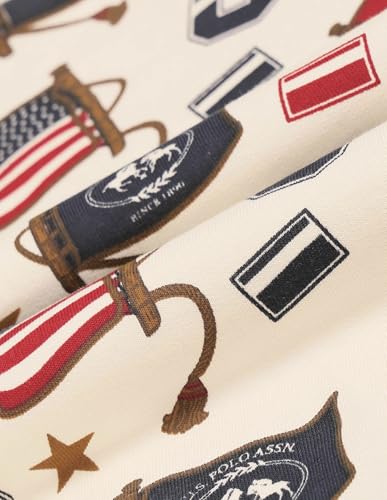 USPA Kids Boys Brand Printed Regular Fit Sweatshirt (UKSWS0374_White_2-3 Years)