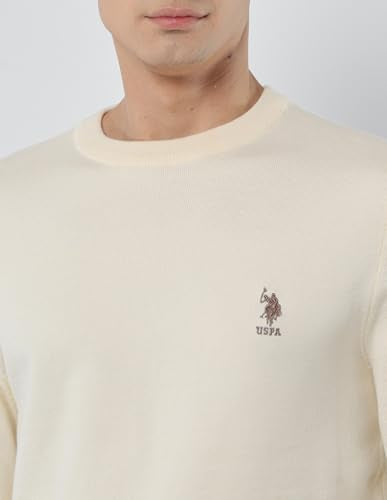 U.S.Polo Association Men's Solid Regular Fit Sweater