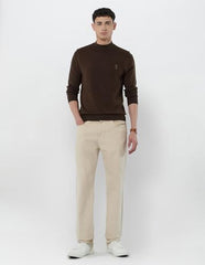 U.S.Polo Association Men's Mock Neck Regular Fit Sweater