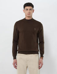 U.S.Polo Association Men's Mock Neck Regular Fit Sweater