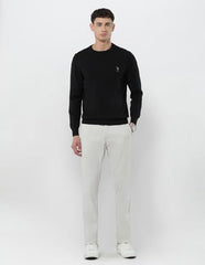 U.S.Polo Association Men's Solid Regular Fit Sweater