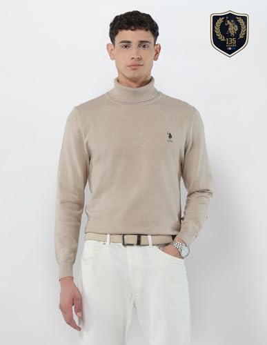 U.S.Polo Association Men's Turtleneck Regular Fit Sweater