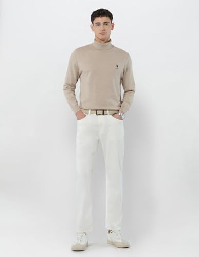 U.S.Polo Association Men's Turtleneck Regular Fit Sweater