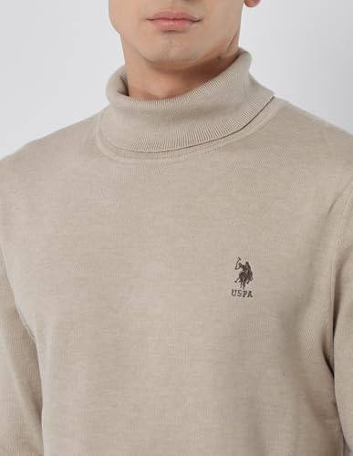 U.S.Polo Association Men's Turtleneck Regular Fit Sweater