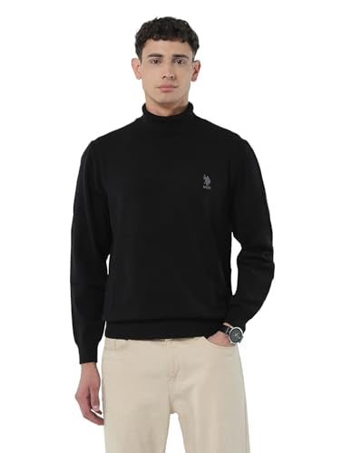 U.S.Polo Association Men's Turtleneck Regular Fit Sweater
