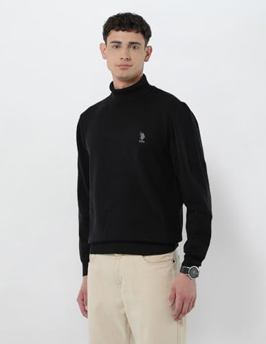 U.S.Polo Association Men's Turtleneck Regular Fit Sweater