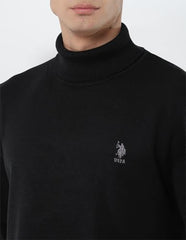 U.S.Polo Association Men's Turtleneck Regular Fit Sweater