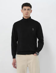 U.S.Polo Association Men's Turtleneck Regular Fit Sweater