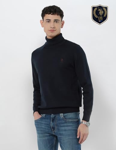 U.S.Polo Association Men's Turtleneck Regular Fit Sweater