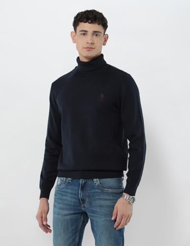 U.S.Polo Association Men's Turtleneck Regular Fit Sweater