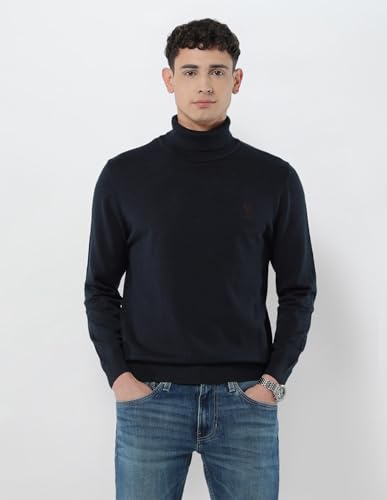 U.S.Polo Association Men's Turtleneck Regular Fit Sweater