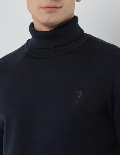 U.S.Polo Association Men's Turtleneck Regular Fit Sweater