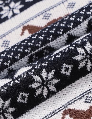 U.S. Polo Assn. Kids Boy's Acrylic Crew Neck Pullover Sweater (UKSWE0164_Navy