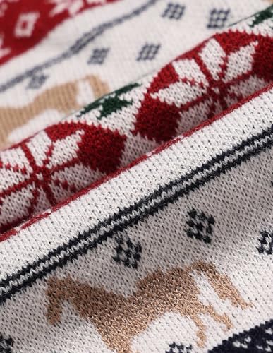 U.S. Polo Assn. Kids Boy's Acrylic Crew Neck Pullover Sweater (UKSWE0165_Dark Red