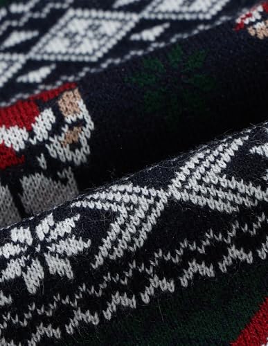 U.S. Polo Assn. Kids Boy's Acrylic Crew Neck Pullover Sweater (UKSWE0167_Dark Red